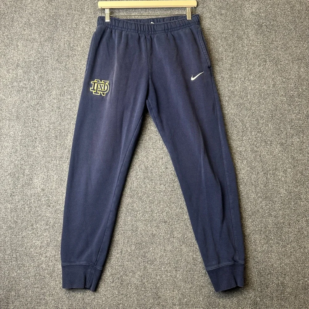 Nike Sweatpants Mens Small Blue Notre Dame Fighting Irish Joggers CJ1616-419